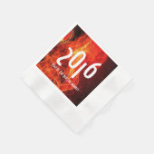 2016年おめでとう赤い火の猿 縁ありカクテルナプキン (角)