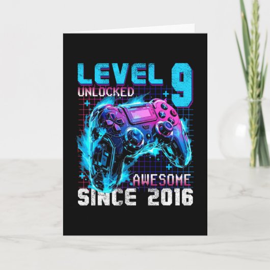 2016年からスゴイ レベル9解除 9歳の誕生日おめでとう G カード (正面)