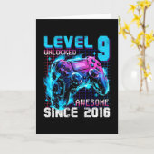 2016年からスゴイ レベル9解除 9歳の誕生日おめでとう G カード (黄色い花)