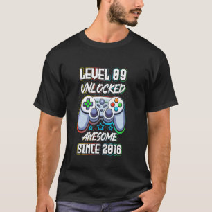 2016年からロック解除されたレベル9のすごいビデオゲーマー Tシャツ