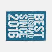 2016年から夫である男性 ウェディングデザイン フリースブランケット (正面(横))