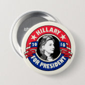 2016年にヒラリー・クリントンの大統領 缶バッジ (正面&裏面)