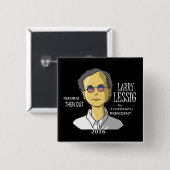 2016年にローレンスLessig 缶バッジ (正面&裏面)