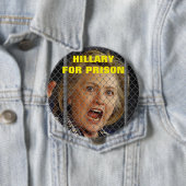 2016年に刑務所のためのヒラリー・クリントン 缶バッジ (インサイチュ)
