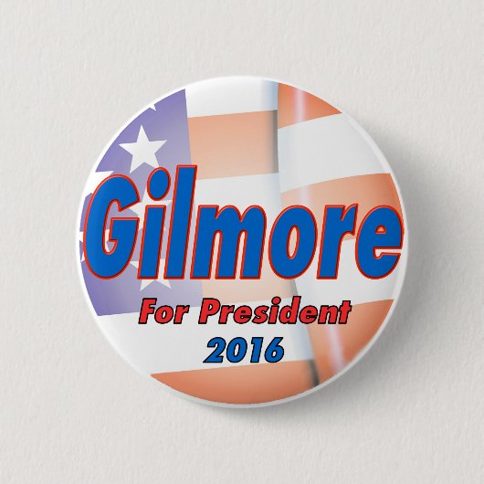 2016年に大統領のためのジムGilmore 缶バッジ (正面)