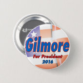 2016年に大統領のためのジムGilmore 缶バッジ (正面&裏面)