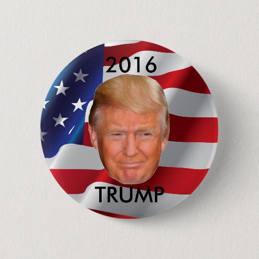 2016年に大統領のためのドナルド・トランプ 缶バッジ (正面)