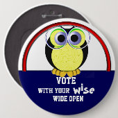 2016年に投票 缶バッジ (正面&裏面)