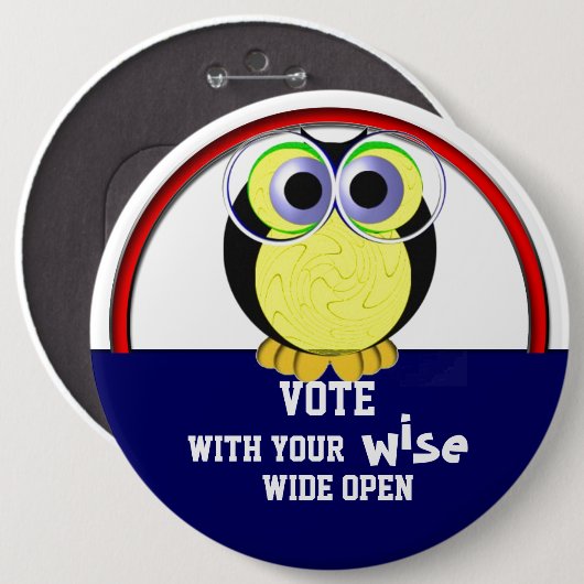 2016年に投票 缶バッジ (正面&裏面)