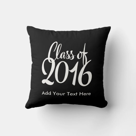 2016年のエレガントなレトロの卒業のクラス クッション (裏面)