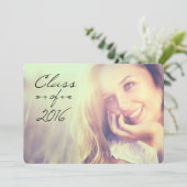 2016年のエレガントな卒業のオープンハウスの招待状 招待状 (スタンド正面)