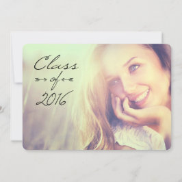 2016年のエレガントな卒業のオープンハウスの招待状 招待状