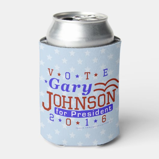 2016年のゲリー・ジョンソン大統領選挙自由党 缶クーラー (缶正面)