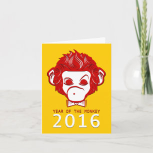 2016年のサル(蝶ネクタイ) シーズンカード