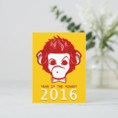 2016年のサル(蝶ネクタイ) シーズンポストカード (スタンド正面)