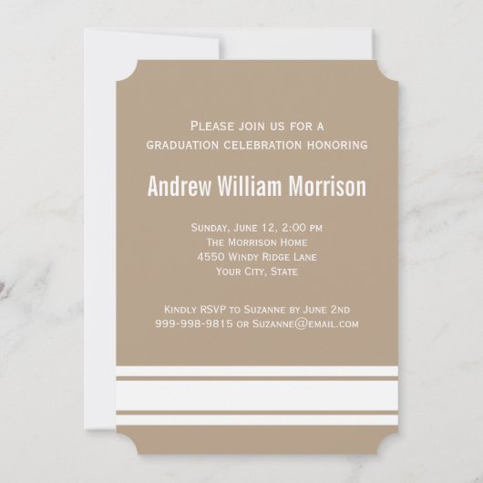 2016年のスポーティ·プレプ卒業写真クラス 招待状 (裏面)