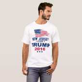 2016年のトランプ大統領 – ニュージャージー州カスタマイズ-  Tシャツ (正面フル)