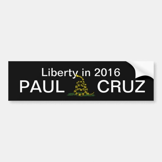 2016年のポールの自由Cruz バンパーステッカー (正面)