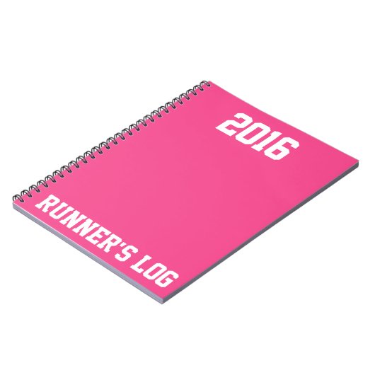 2016年のランナーの丸太: 連続した活動及び訓練 ノートブック (左側)