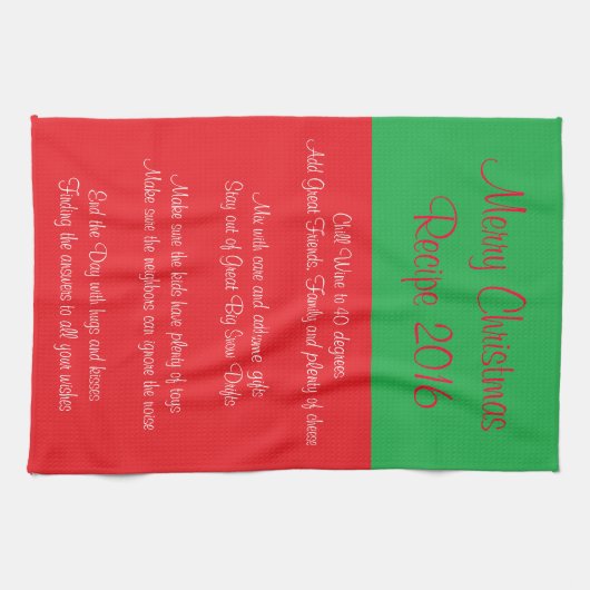 2016年のレシピ キッチンタオル (横)