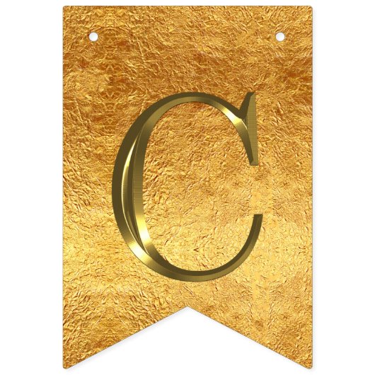 2016年の写真のフェイクな金ゴールドホイルのクラス バンティングフラッグ (第2の旗)