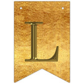 2016年の写真のフェイクな金ゴールドホイルのクラス バンティングフラッグ (第3の旗)