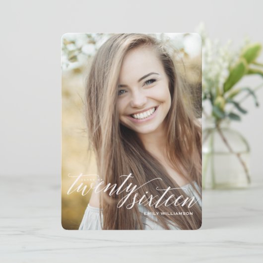 2016年の写真の卒業のパーティの招待状のクラス 招待状 (スタンド正面)