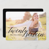 2016年の写真の卒業のパーティの招待状のクラス 招待状 (正面/裏面)