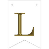 2016年の写真の金ゴールドおよび白のクラス バンティングフラッグ (第3の旗)