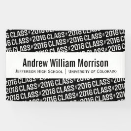 2016年の卒業のカスタム色のモダンなクラス 横断幕