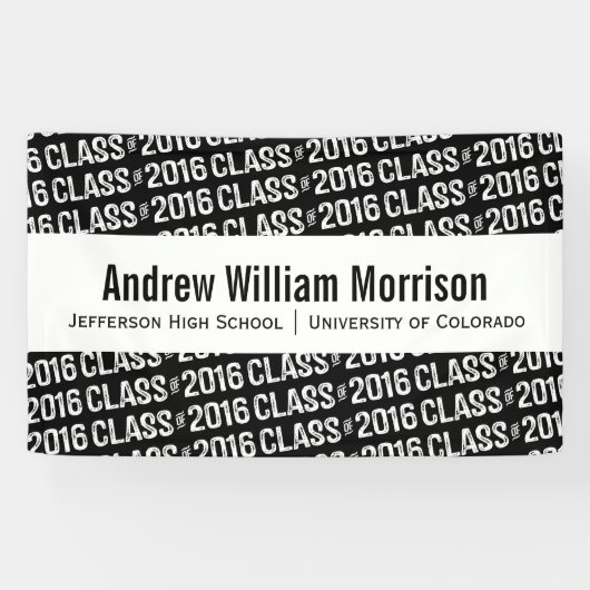2016年の卒業のカスタム色のモダンなクラス 横断幕 (横)