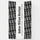 2016年の卒業のカスタム色のモダンなクラス 横断幕 (縦)