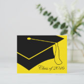 2016年の卒業キャップのクラス インビテーションポストカード (スタンド正面)