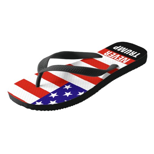 2016年の大統領には決してトランプをしない ビーチサンダル (アングル)