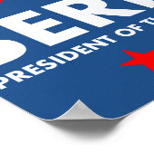 2016年の大統領のためのバーニー・サンダース ポスター (角)