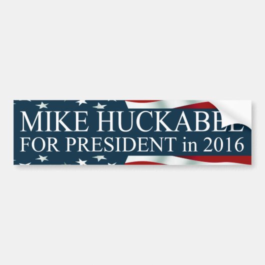 2016年の大統領のマイク・ハッカビー バンパーステッカー (正面)