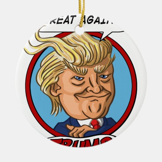 2016年の大統領選挙 セラミックオーナメント (正面)