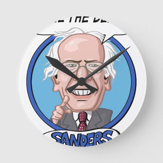 2016年の大統領選挙 ラウンド壁時計 (正面)