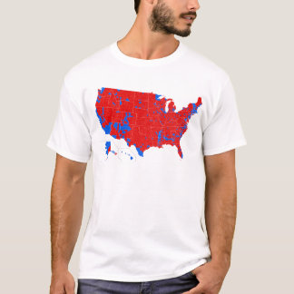2016年の大統領選挙-郡水平な結果 Tシャツ