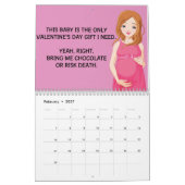 2016年の妊娠のユーモアのカレンダー カレンダー (2月 2027)