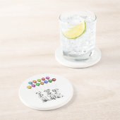 2016年の新年を願うダルマ人 コースター (側面)