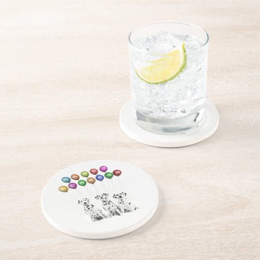 2016年の新年を願うダルマ人 コースター (側面)