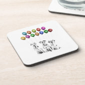 2016年の新年を願うダルマ人 コースター (左側)