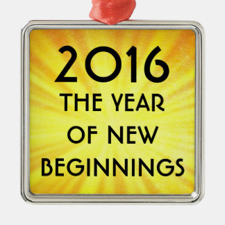 2016年の新年 メタルオーナメント