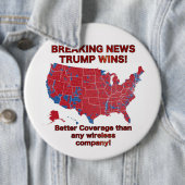 2016年の選挙結果の地図-切札はボタンに勝ちます 缶バッジ (インサイチュ)