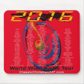 2016年の"世界的な無線旅行"のマウスパッド マウスパッド (正面)