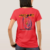 2016年の"世界的な無線旅行"のTシャツ(女性) Tシャツ (裏面)
