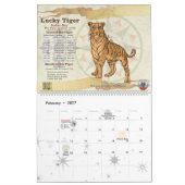 2016年の(占星術の)十二宮図のカレンダー カレンダー (2月 2027)