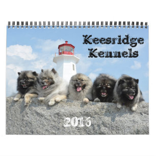2016年のKeesridgeの犬小屋のカレンダー カレンダー
