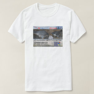 2016年のRFalconcamの監視人の週末Tの転位 Tシャツ